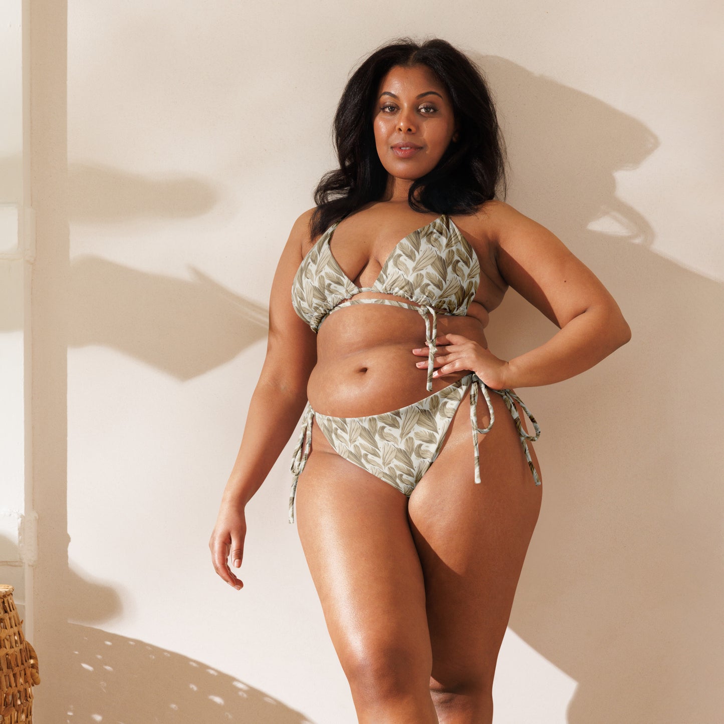 All-Over Print Recycled String Bikini – Eco-Friendly Swimwear - Dudeily