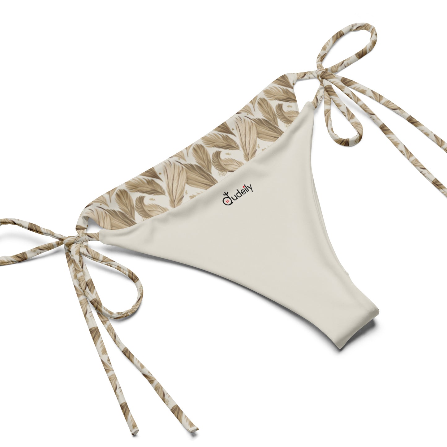 All-Over Print Recycled String Bikini – Eco-Friendly Swimwear - Dudeily