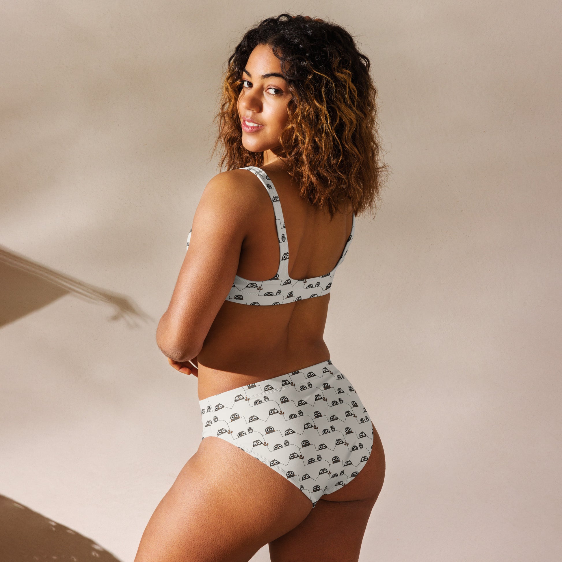 Recycled High-Waisted Bikini – Eco-Friendly Swimwear for Nature Lovers - Dudeily