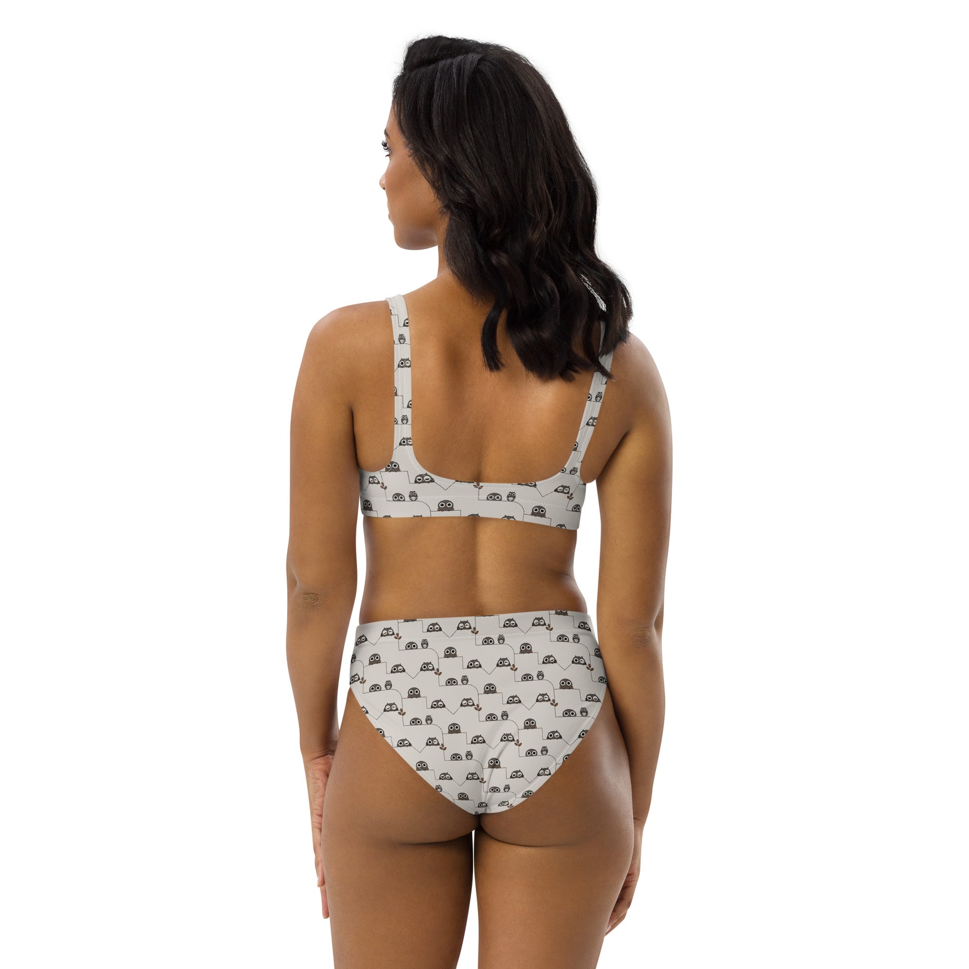 Recycled High-Waisted Bikini – Eco-Friendly Swimwear for Nature Lovers - Dudeily