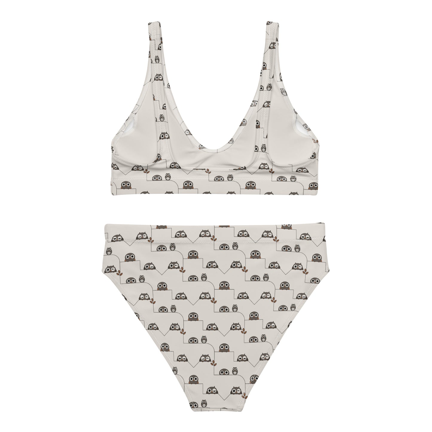 Recycled High-Waisted Bikini – Eco-Friendly Swimwear for Nature Lovers - Dudeily
