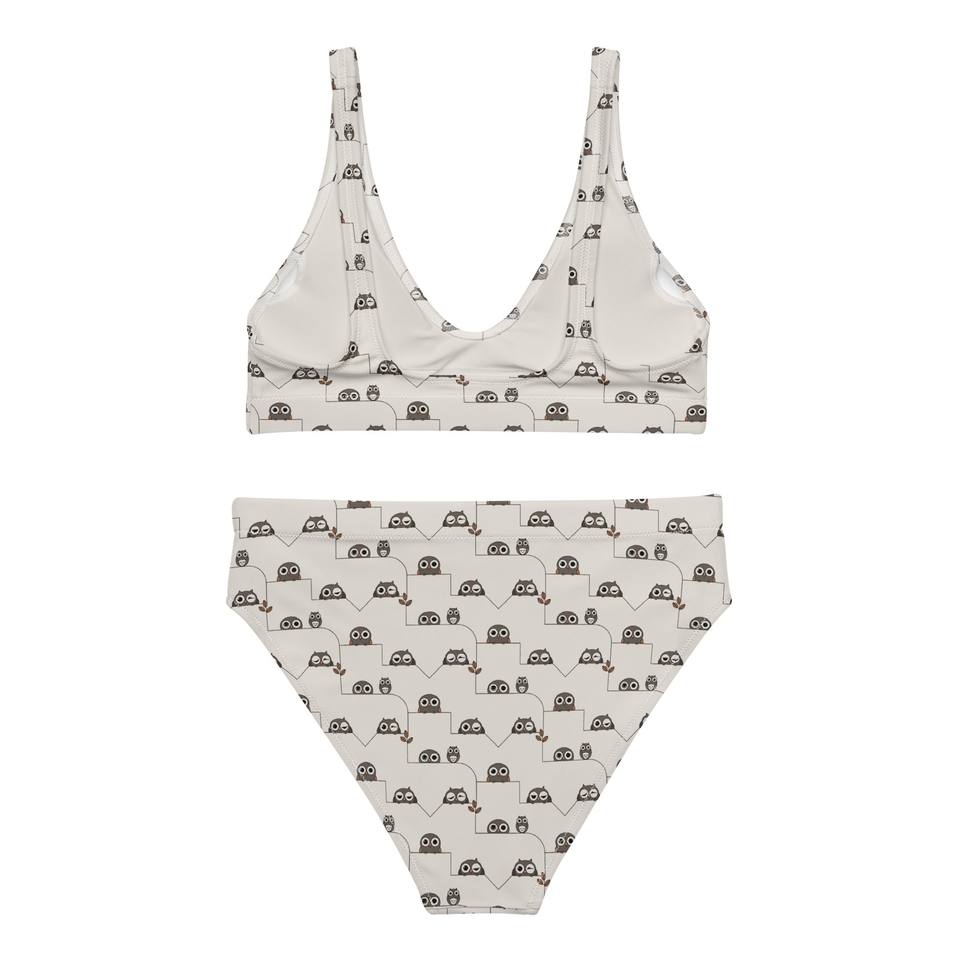 Recycled High-Waisted Bikini – Eco-Friendly Swimwear for Nature Lovers - Dudeily