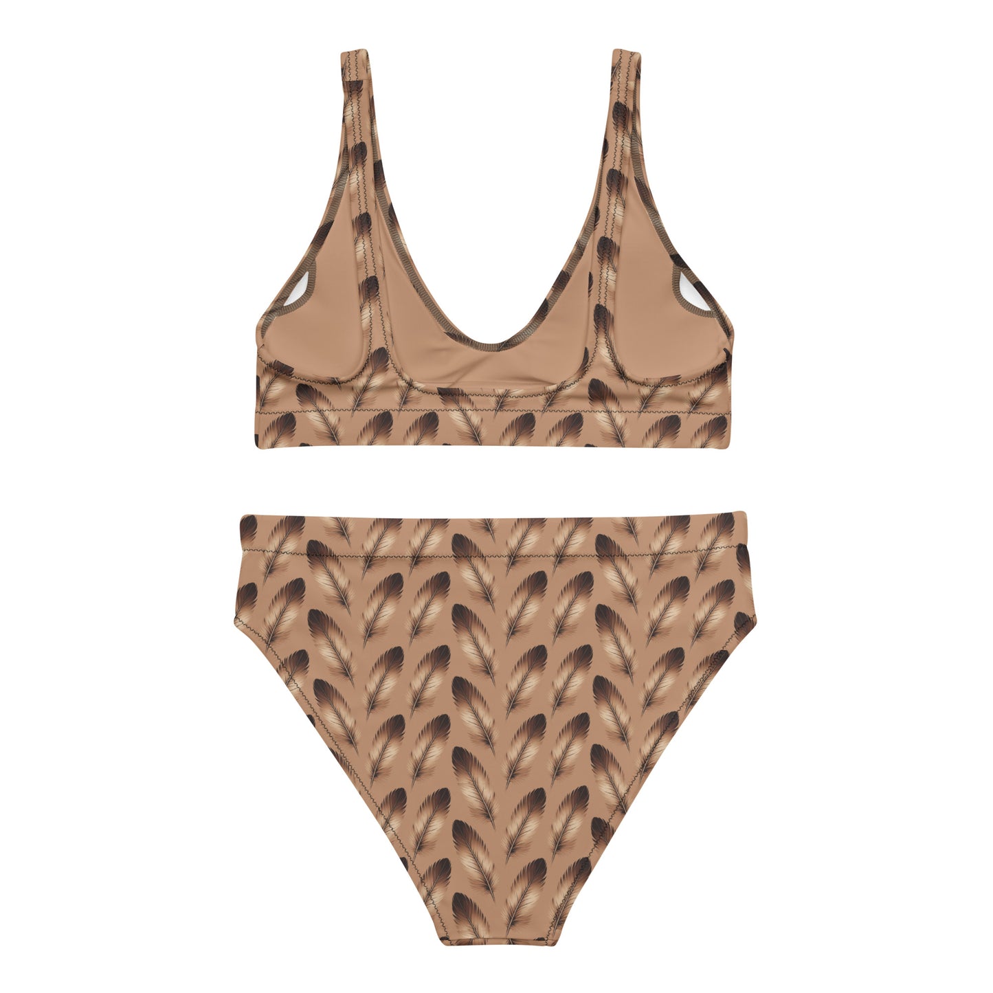 Recycled High-Waisted Bikini - Eco-Friendly Swimwear - Dudeily
