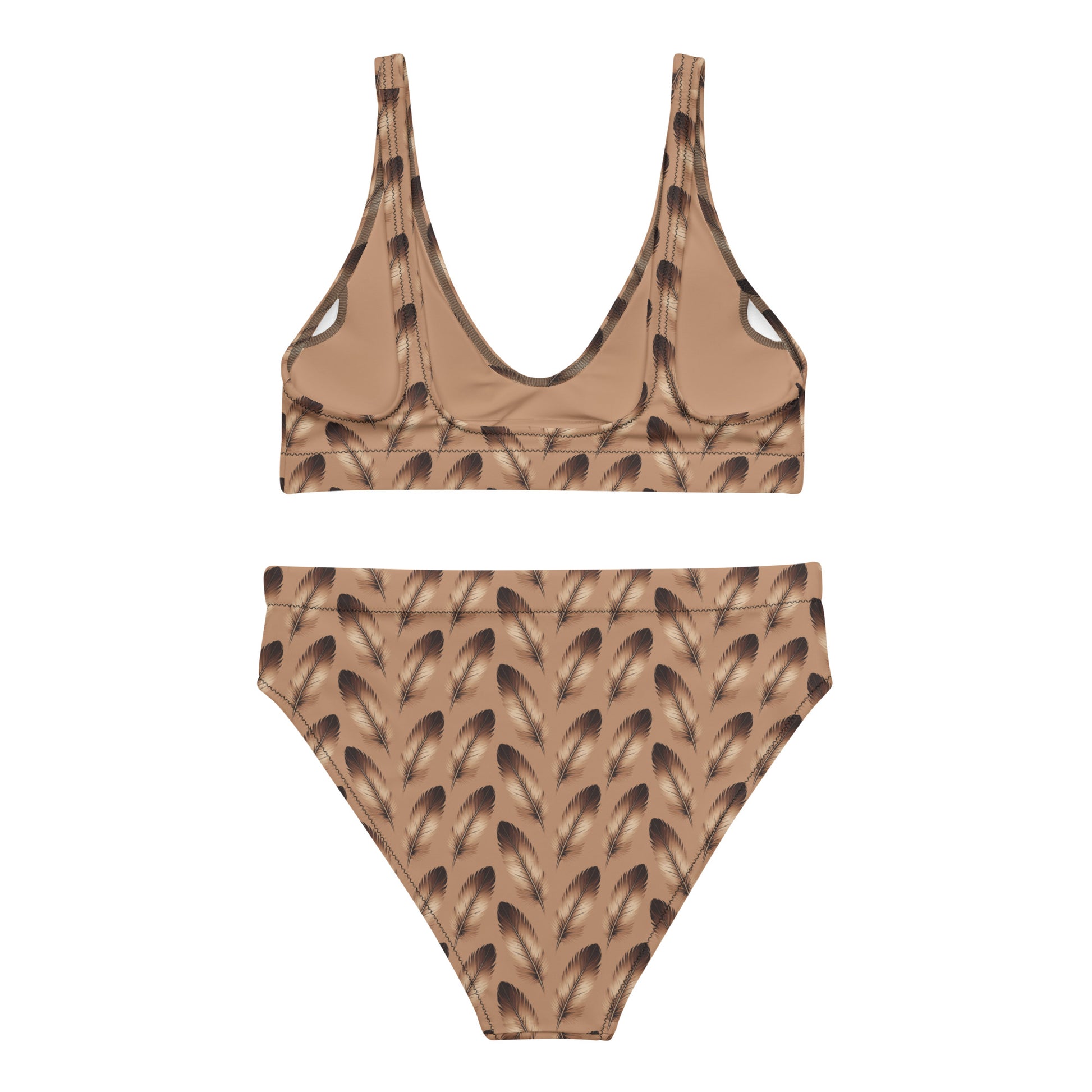 Recycled High-Waisted Bikini - Eco-Friendly Swimwear - Dudeily