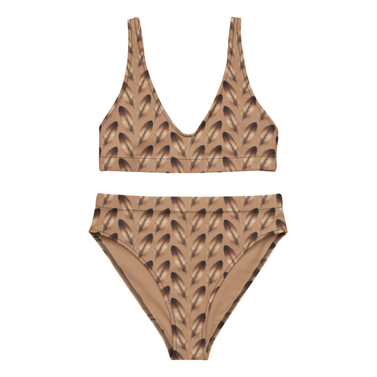 Recycled High-Waisted Bikini - Eco-Friendly Swimwear - Dudeily