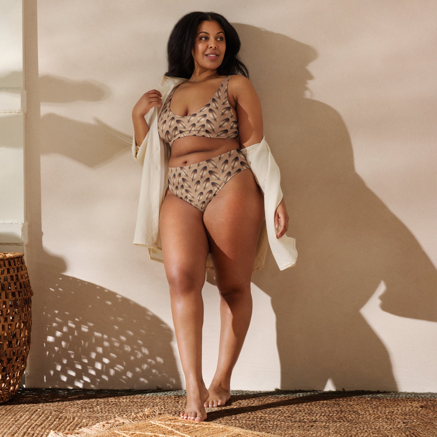Recycled High-Waisted Bikini - Eco-Friendly Swimwear - Dudeily