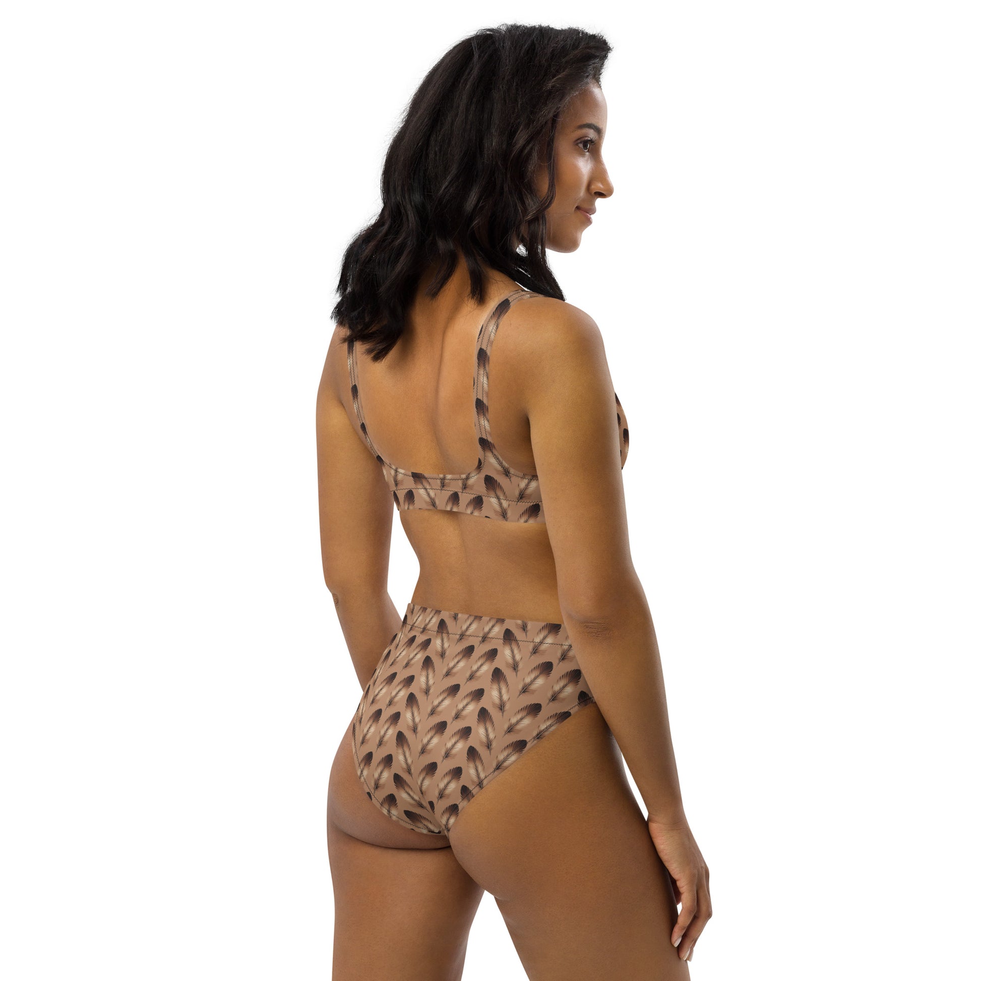 Recycled High-Waisted Bikini - Eco-Friendly Swimwear - Dudeily