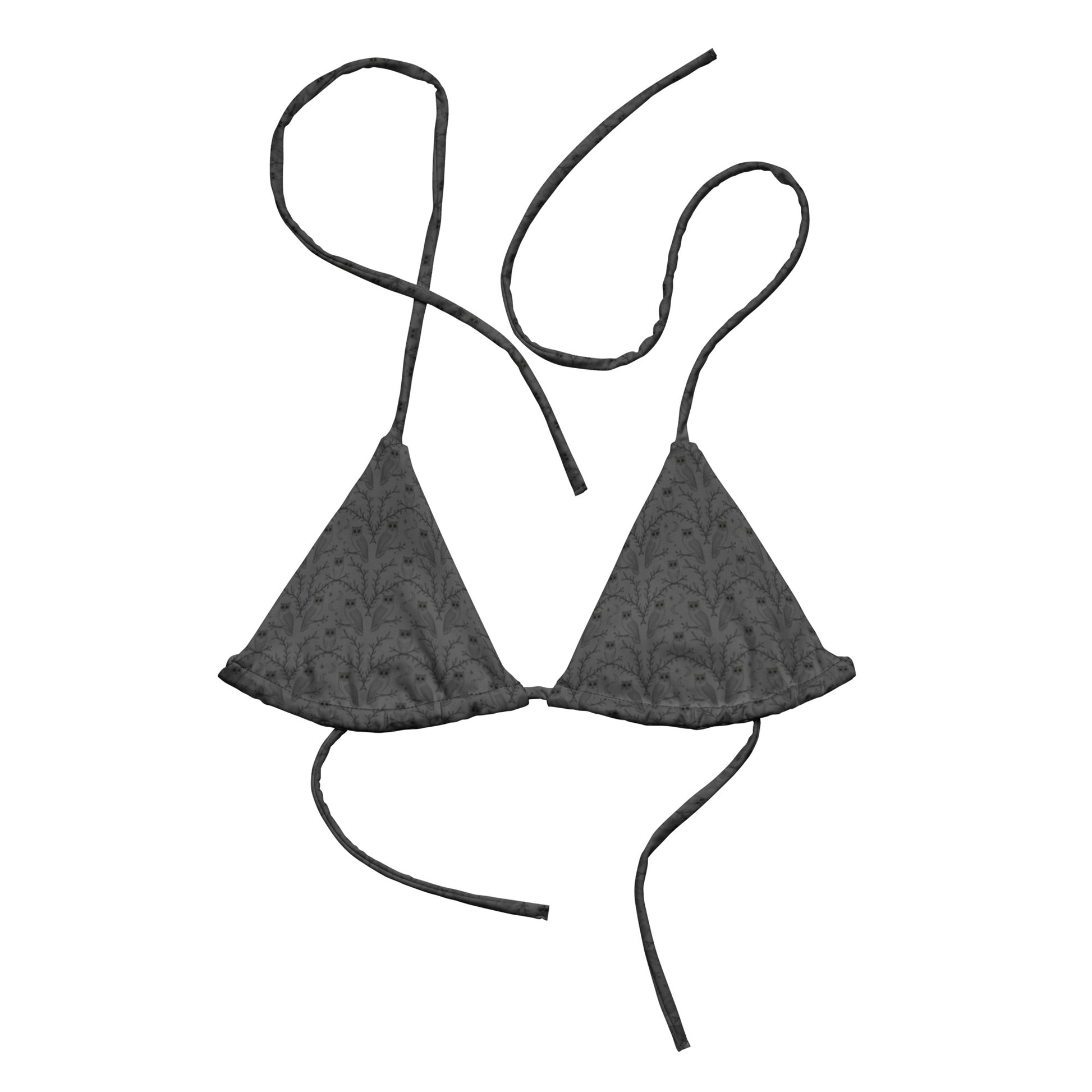 All-over Print Recycled String Bikini Top - Eco-Friendly Swimwear - Dudeily