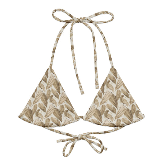 All-Over Print Recycled String Bikini Top: for Eco-Friendly Fashion - Dudeily