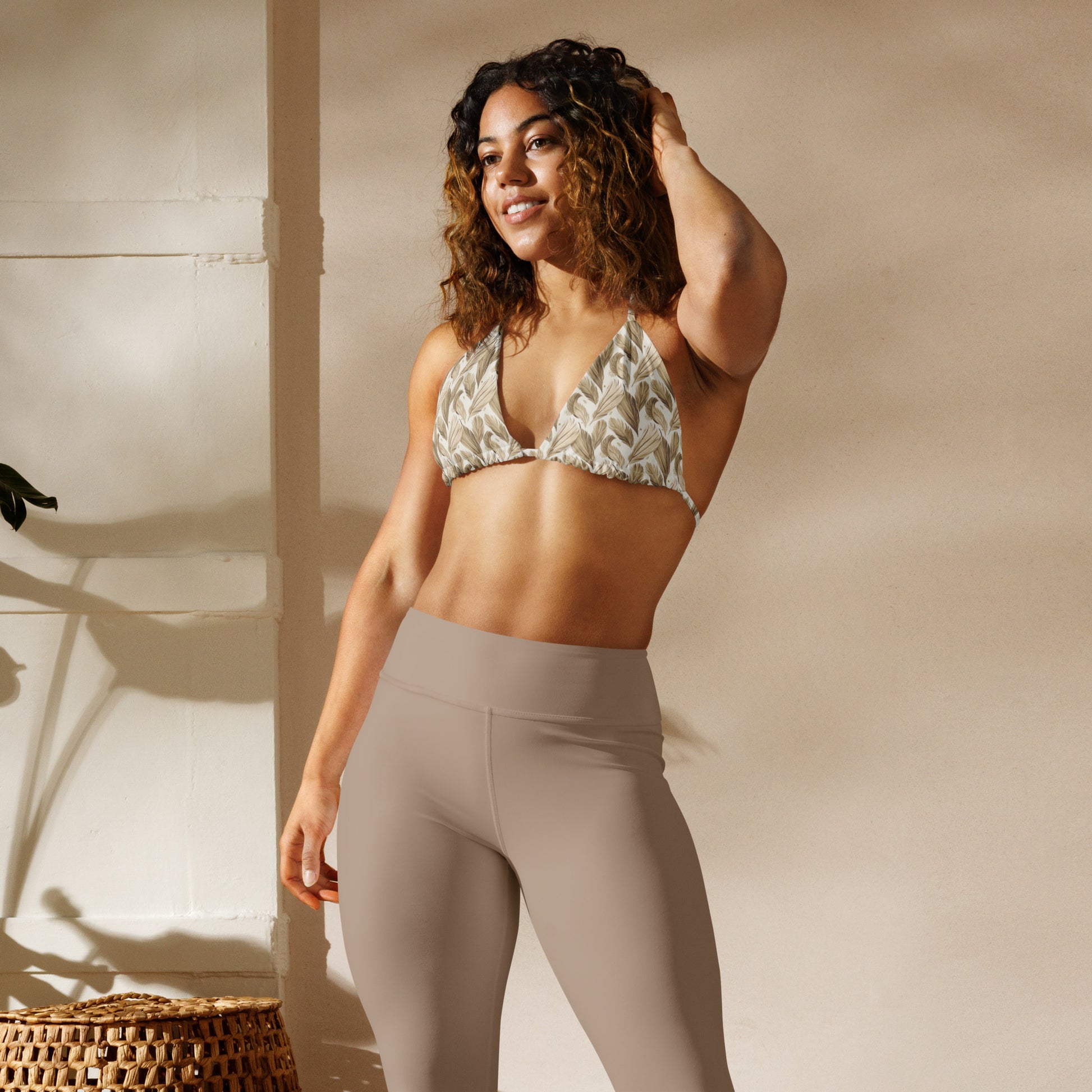 All-Over Print Recycled String Bikini Top: for Eco-Friendly Fashion - Dudeily