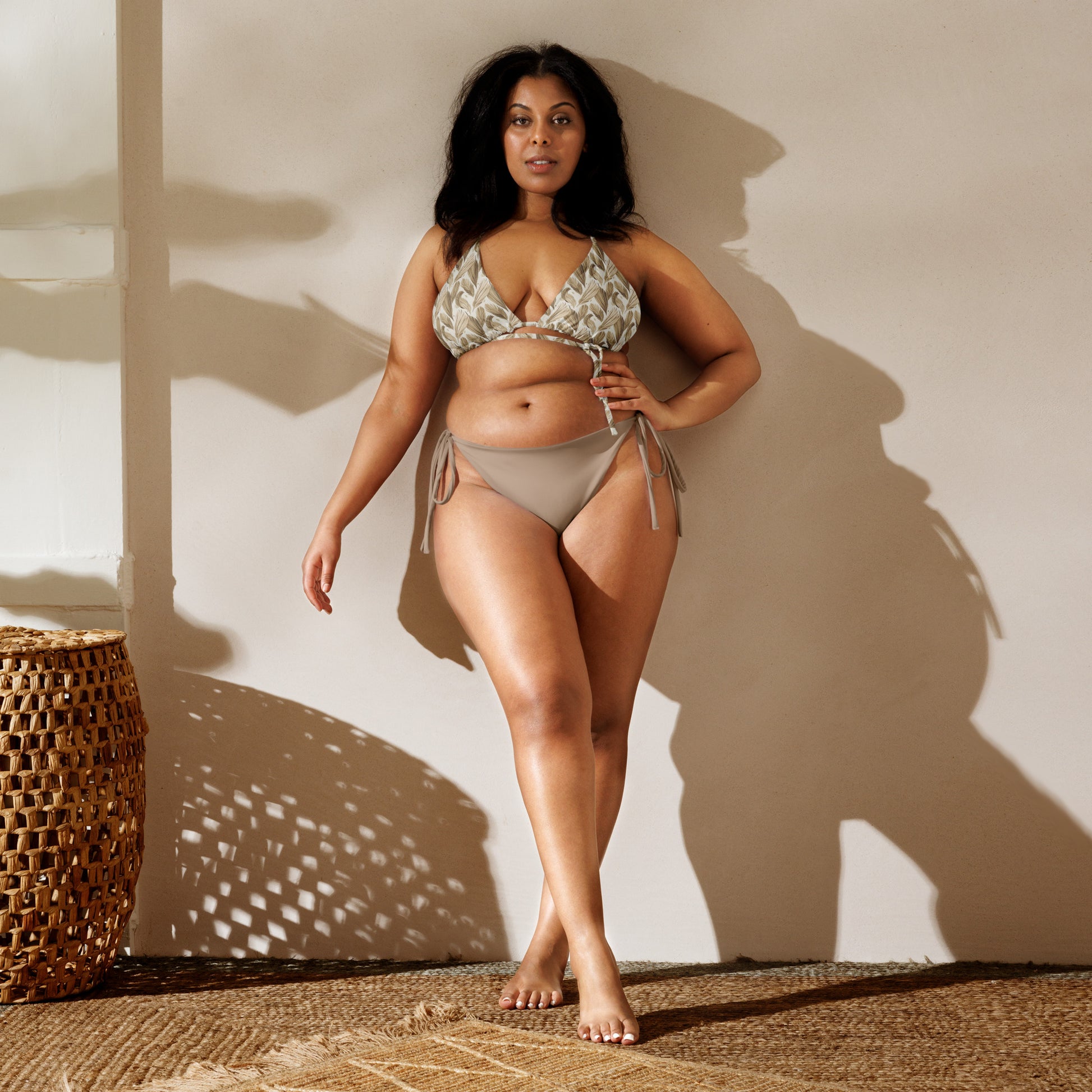 All-Over Print Recycled String Bikini Top: for Eco-Friendly Fashion - Dudeily