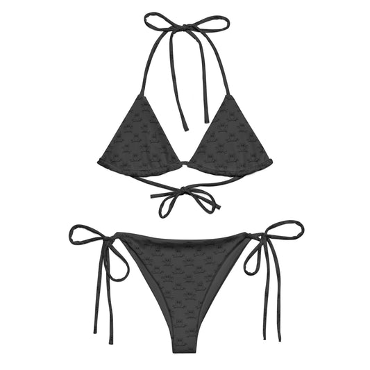 All-Over Print Recycled String Bikini – Eco-Friendly Owl-Inspired Swimwear - Dudeily