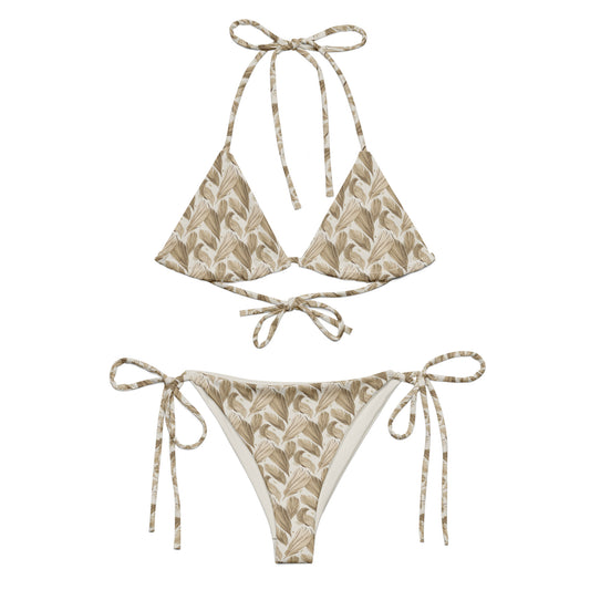 All-Over Print Recycled String Bikini – Eco-Friendly Swimwear - Dudeily