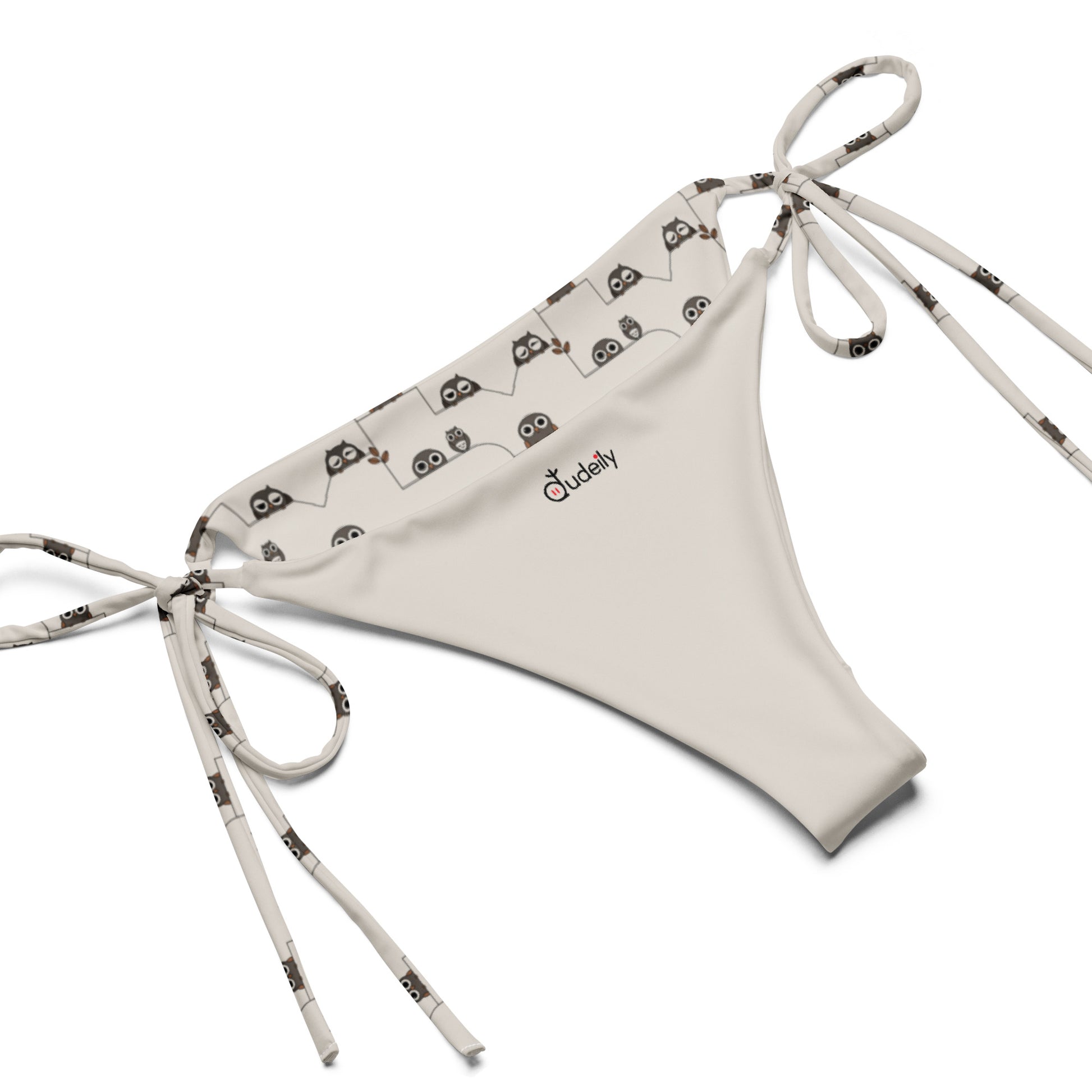 All-over print recycled string bikini - Dudeily