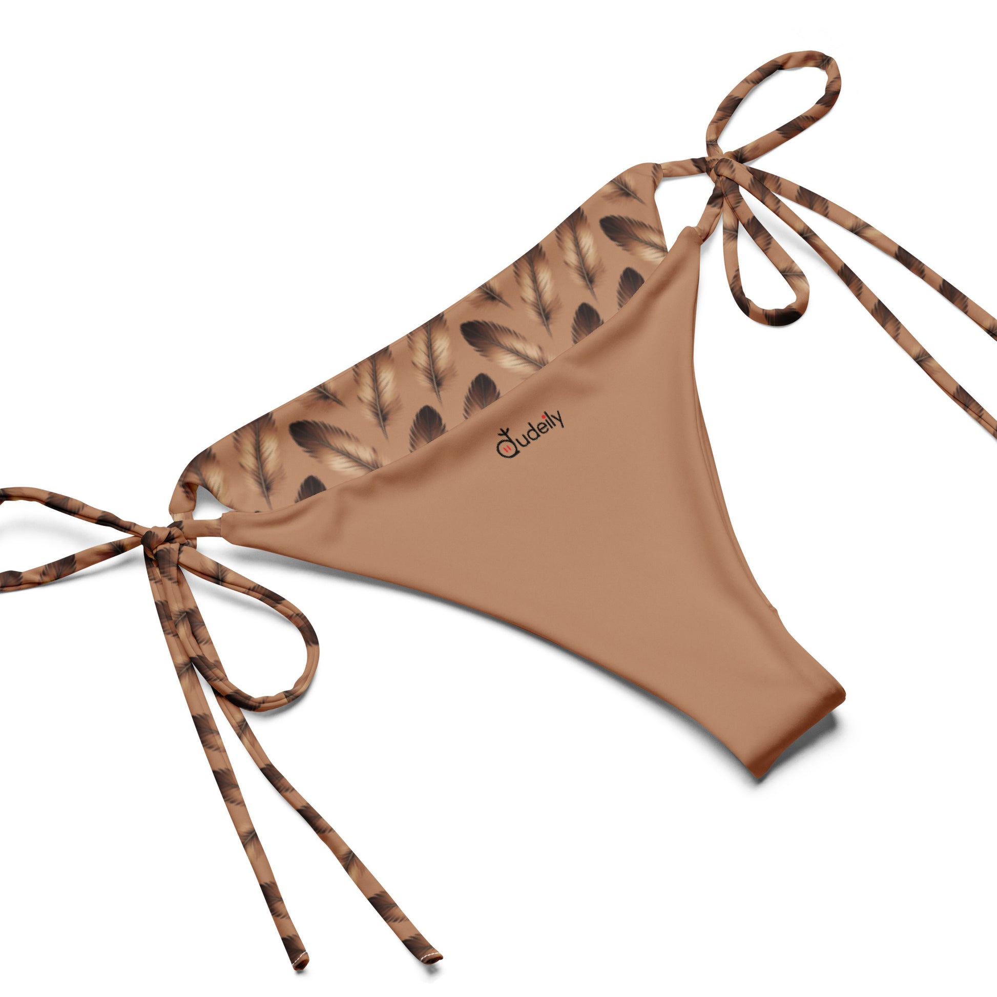 All-Over Print Recycled String Bikini – Eco-Friendly Swimwear - Dudeily