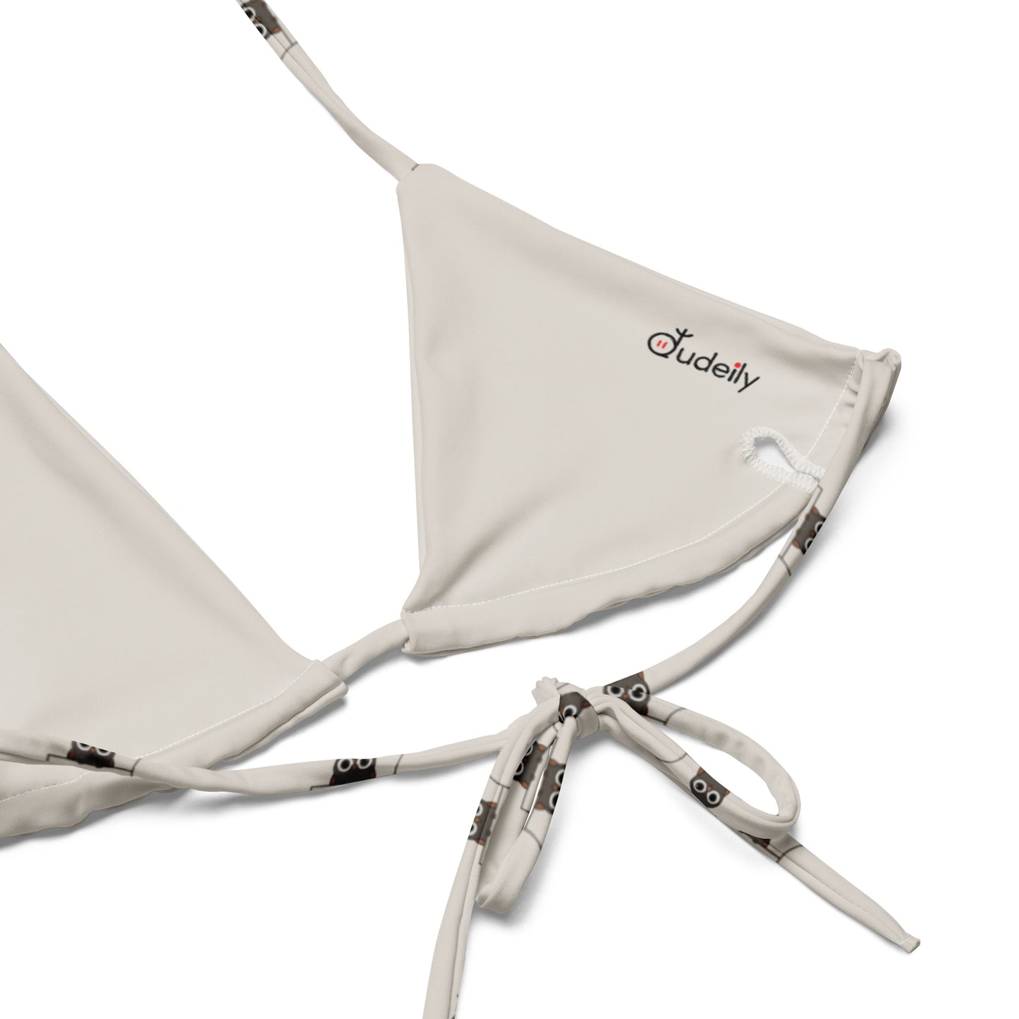 All-over print recycled string bikini - Dudeily