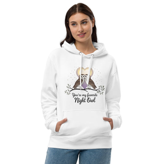 Owl-Themed Premium Eco Hoodie | Sustainable & Cozy Fashion - Dudeily