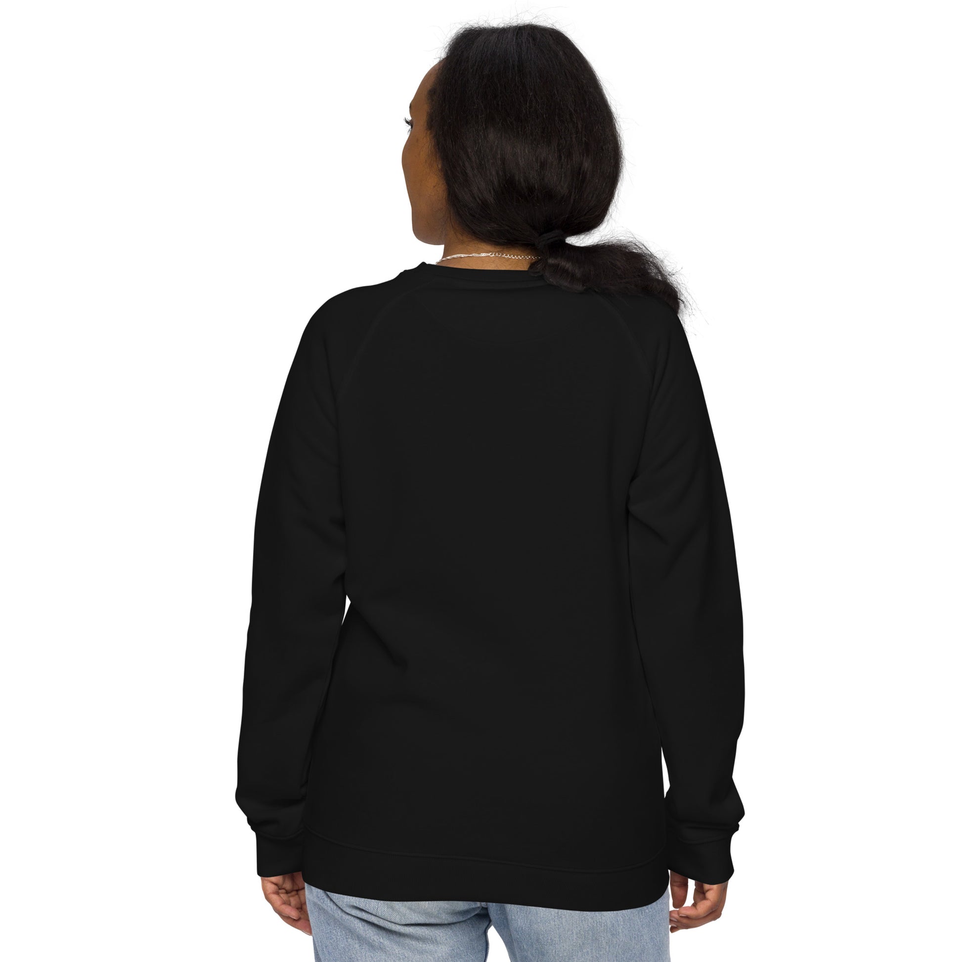 Owl-Themed Unisex Organic Raglan Sweatshirt | Sustainable Comfort - Dudeily