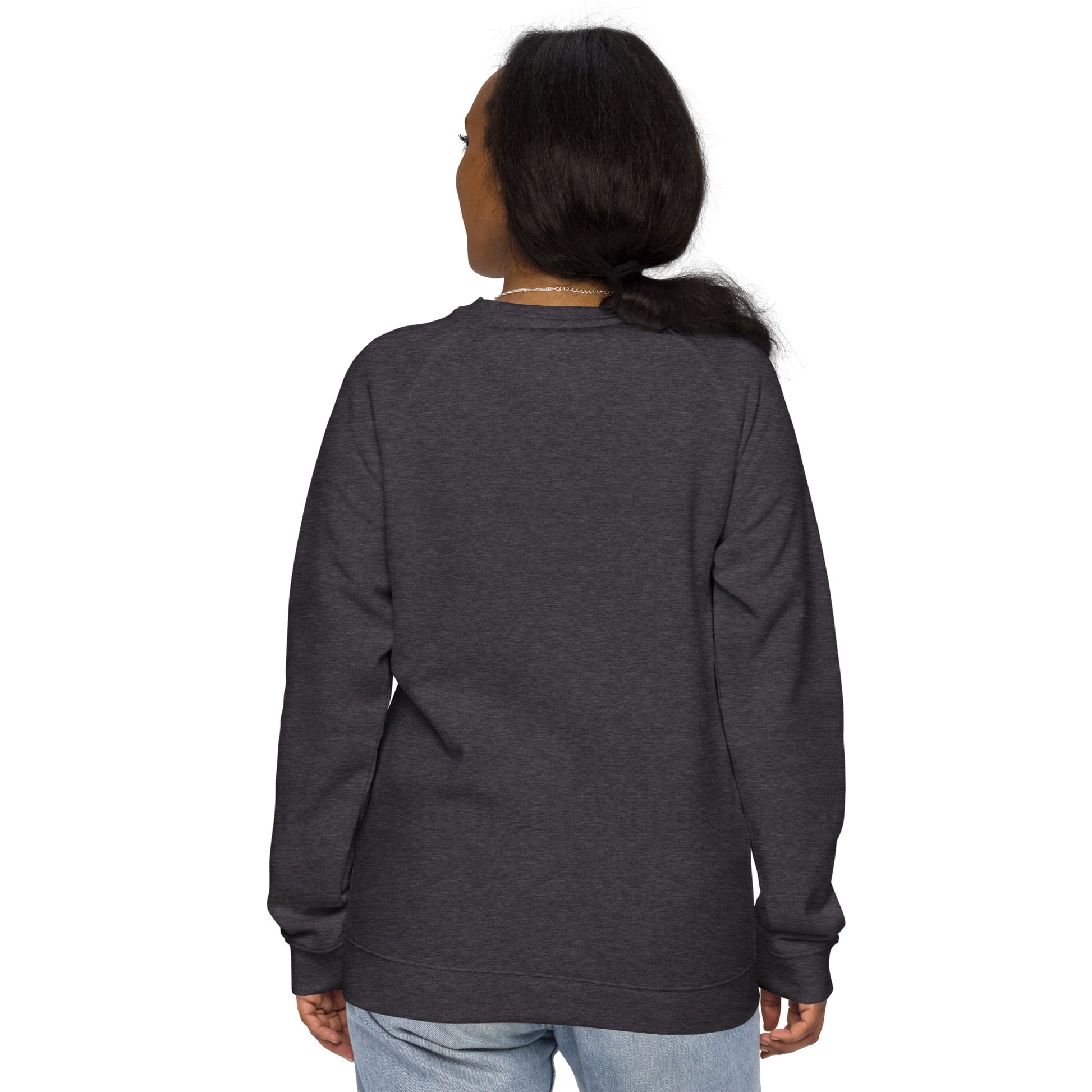 Owl-Themed Unisex Organic Raglan Sweatshirt | Sustainable Comfort - Dudeily